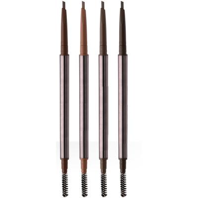 China New Automatic Double Head Natural Vegan Private Label 1.5mm Waterproof Tensing Waterproof Thin Eyebrow Pencil for sale