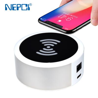 China Residential / Multi-Purpose Mobile Phone Wireless Charger, New Model Mobile Phone Charging Socket Outlet With Colorful LED Light for sale