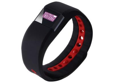 China Black Silicone Adjustable Strap Smart Sports Activity Bracelet Romote Capture Function for sale