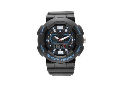 China Custom Waterproof LCD Digital Analogue Watches , Gents Wrist Watch With Alarm for sale