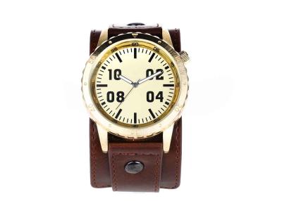 China Water Resistance Alloy Leather Quartz Watch Glass Face , Quartz Ladies Wrist Watches for sale