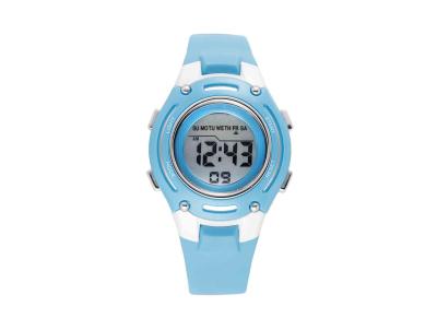 China Aqua blaue Sport-Armbanduhr-China-Bewegung LCD Digital/Japan-Batterie zu verkaufen