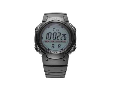 China PU umkleiden wasserdichte Sport-Uhr anti- Schock Schwarzes LCD/die Armbanduhr der Männer zu verkaufen