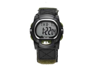 China Fabric Strap Outdoor Sports Multifunction Digital Watches With Hourly Chime For Student for sale