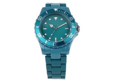 China Blue Stainless Steel Male Analog Gents Quartz Wrist Watches Time Display for sale