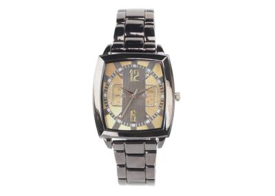 China Luxurious Rectangular Water Resistance Metal Wrist Watch For Men / Women for sale