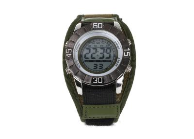 China Männliche/weibliche Quarz-Digitaluhr mit Armee-Grün PU-Bügel, Quarz-Armbanduhr zu verkaufen