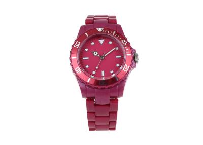 China PC Strap Water Proof Quartz Digital Watch For Girls / Children , Ladies Red Watches for sale