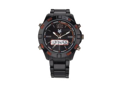 China Analog Digital Dual Display Watch , 3 ATM Waterproof Multifuction Sport Watch for sale