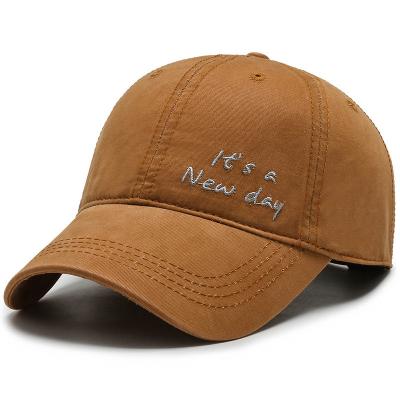 China COMMON New Korean Duck Tongue Fashionable Men's Summer Sun Hat Black Embroidery All-match Casual Baseball Hat. for sale