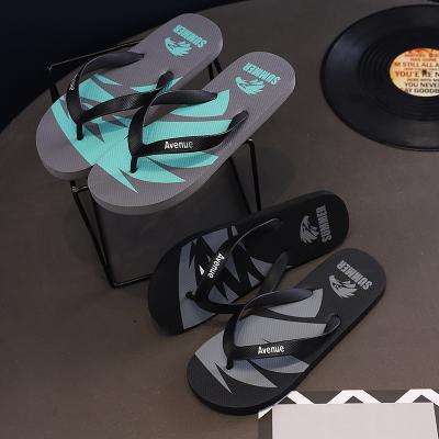 China Cushioning men's summer style fashion personality beach fashionable Korean flip-flops, and men's plywood outdoor non-slip sandals. for sale