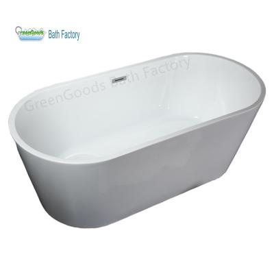 China CE Certificate Freestanding GreenGoods Hot Tub Thailand Used Inflatable Resin Acrylic Freestanding Bathtub for sale