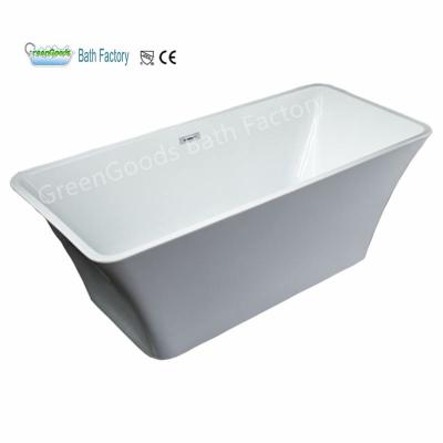 China GreenGoods Eco-Friendly Tub Freestanding Acrylic Rectangular Plastic Bathtubs for sale