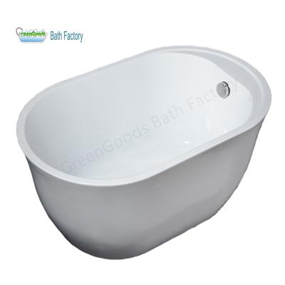 China GreenGoods Freestanding Bath Hinoki Factory Small 48 Inch Acrylic Free Standing Bathtub for sale