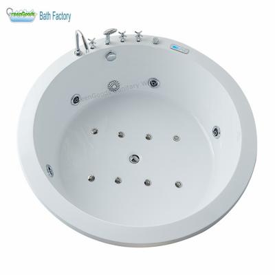 China Embedded 1800 Mm Round Whirlpool Bathtub Inserts With Jets for sale