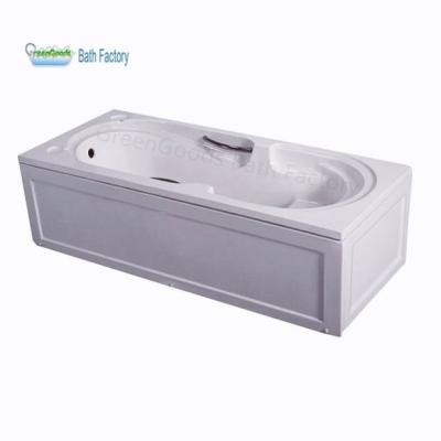 China Body Soaking Bathtub Supplies China GreenGoods Standard Size Ice Skirt Single Bathtub for sale