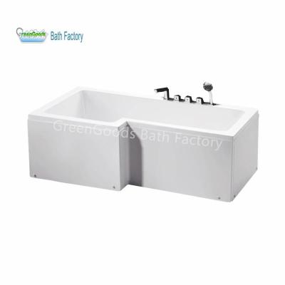 China L Shaped Bathroom Tub GreenGoods Bath Factory Sale Bathtub Shower Bathroom Tub for sale