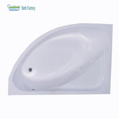 China GreenGoods Eco-Friendly Bath Material Factory Hot Sitz Corner Tub With And Without Apron for sale