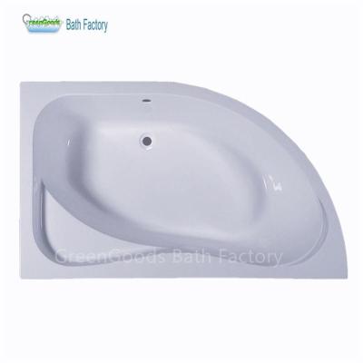 China Anhui Xuancheng Eco-friendly Factory Wholesale 5ft Material Left Built In Corner Bathtub for sale