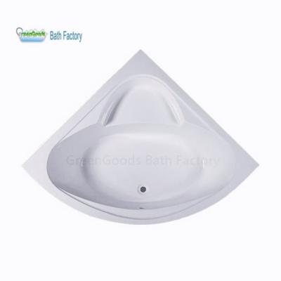 China Eco - Friendly Material 100x100 Cm Ukuran Standard Acrylic Drop In Area Shape Bathtub for sale