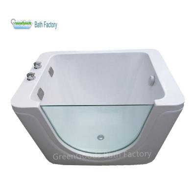 China CE Acrylic Hydrotherapy Baby Tub Babies Spa Freestanding Whirlpool Bathtub for sale