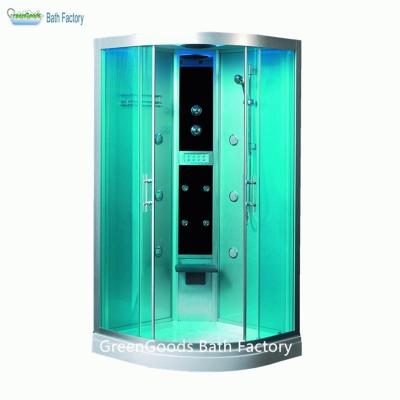 China Automated Tempered Glass Eco - Friendly Spa Integrate Bathtub Steam Shower Room for sale