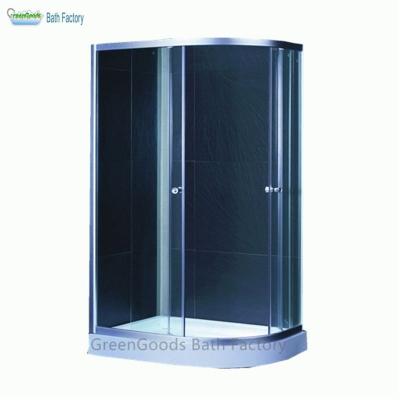 China Cheap Shower Enclosures Cheap Russian Offset Double Quadrant Single Shower Enclosure 48 x 32 Inches for sale