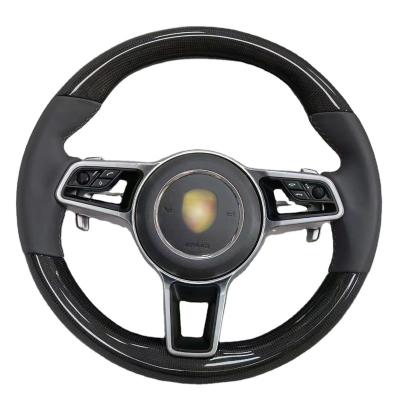 China High Quality Carbon Fiber Car Steering Wheel For P.orsch.e Panamer.a Cayenn.e 911 Carbon Fiber 718 Upgrade Old Modified Steering Wheel for sale