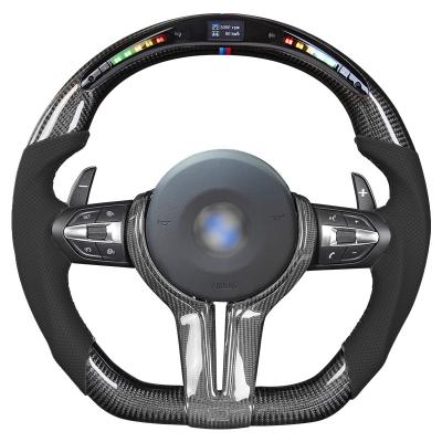 China Sports New M Steering Wheel Fits BMW 3 Series 5 Series 7 Series X1X3X5X6 Modified M3M6 Carbon Fiber LED Steering Wheel for sale