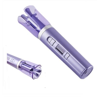 China For Commercial Automatic Auto Interrupt Curling Iron Portable Curling Wand For Hair Styling Rechargeable Automatic Hair Curler for sale