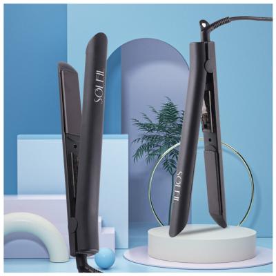 China Professional Private Label Hair Straightener Multifunctional Hair Curler Led Titanium Flat Iron Hair Straightener Thin Curling Hair Straightener for sale