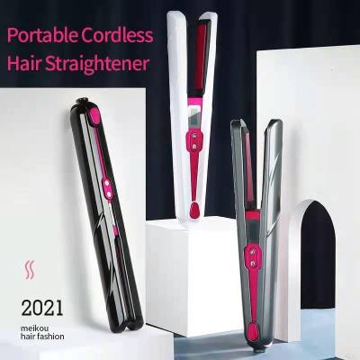 China New USB Straightener Twist Heating Plate Hair Straightener Cordless Rechargeable Cordless Hair Straightener for sale