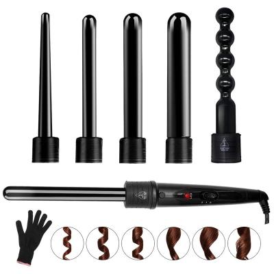 China Hot Selling Multifunctional Curling 3 Barrels 360 Hair Curler Ceramic Coating Ionic Hair Curling Iron Set for sale