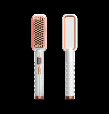 China Commercial Reasonable Price Mini Rechargeable Hair Comb and USB Charger Hair Straightener Brush for sale