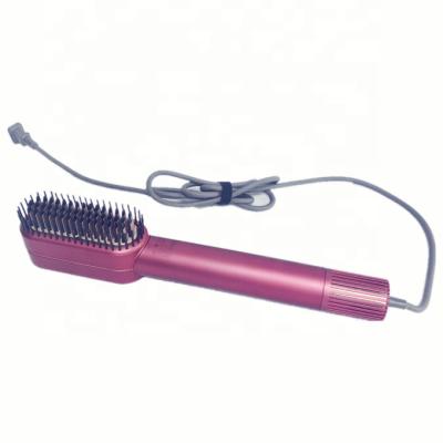 China For Home Use HY Custom Ceramic Comb Hair Straightening Broom Hair Dryer Combo Brush 2 in1Hot for sale