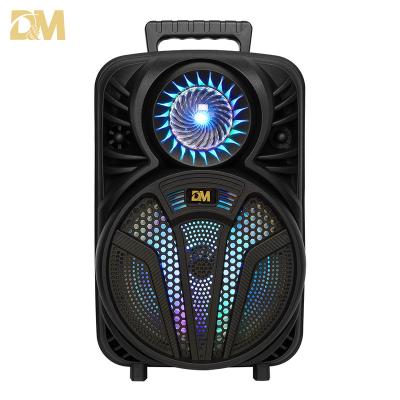 China Factory price Digita 8 inch subwoofer speaker box led portable double trolley speaker dolby subwoofer trolley for sale