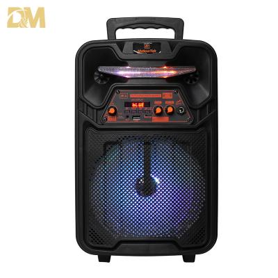 China Digita 8 Inch 20W LED Sound System Speaker Box FM RADIO Cart High Quality Digita 8 Speaker For Portable Audio Player for sale