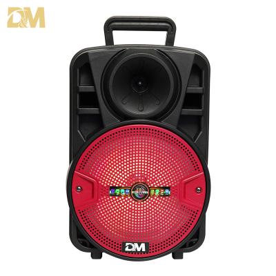 China High Quality Dolby Digita 2023 8 Inch Powered DJ 20W Bass Sound Speakers Speakers With Cart Remote Speaker For Party for sale