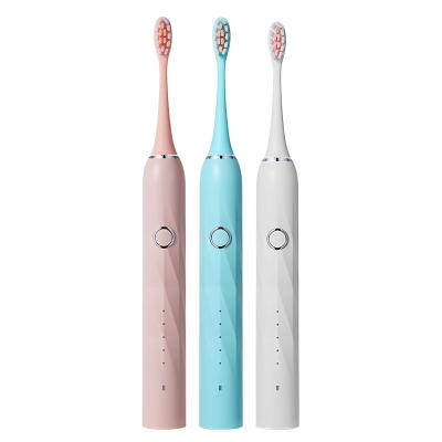 China Household Battery ABS+PC Wireless Soft Black Bristle Portable Dental Toothbrush Waterproof Sonic Electric Toothbrush For Tooth Remover for sale