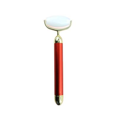 China Gold Energy Jade Roller Vibrating Jade Stick 24K Metal Face Lift Personal Care Face Lift in 1 Beauty Bar for sale