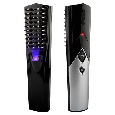 China Electric Infrared Infrared Hair Brush Hair Growth Comb Vibration Massage Therapy Home Laser Hair Loss Treatment for sale