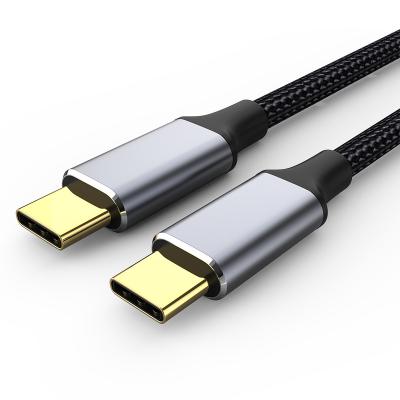 China Type C3.1 Gen2 4K@60Hz HD Transfer 10Gbps PC TV Phone Cable Palladium 100W USB C Mobile Phone Factory USB Fast Charging Nylon Braided Cable for sale