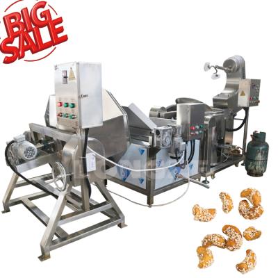 China Automatic Canner Factory Peanut Almond Nuts Caramelizing Frying Machine Processing Coated Production Line for sale