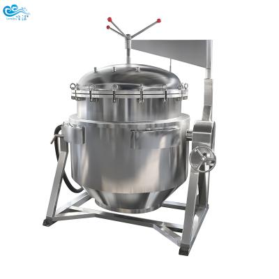 China Industrial Processing Plant Pressure Cooker 100l Large Pot Pressure Cooker Industrial Vegetables Maker for sale