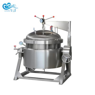 China Vegetable Processing Plant Industrial Vertical Steamer High Pressure Cooking Pot For Cooking Meat Cooking Big Pot for sale