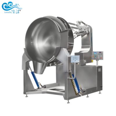 China CANDY CHILI SAUCE Sugar Boiling Pot With Mixer Mixer Machine Industrial Chili Sauce Cooking Lined Kettle for sale