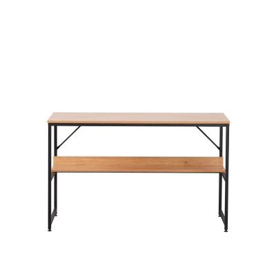 China Modern High Quality Home Office Furniture Wooden Computer Desk Table With Shelf for sale