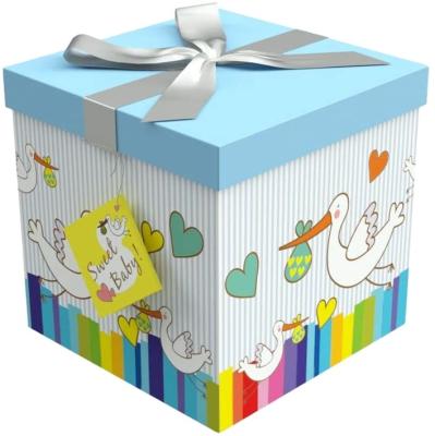 China Recycled Materials Baby Gift Box Easy To Assemble And Reusable for sale