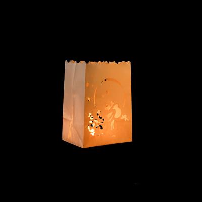 China Folk Art Light Holder Paper Bag Candle Holders Decorations Event Occasion Occasion Light Candle Bags Flame Resistant Light Bag for sale