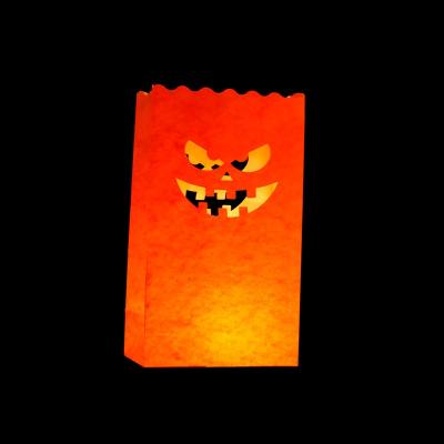 China Wholesale Art Bag Candle Holders Cutting Shape Paper Bag Light Folk Flame Retardant Light Paper Bags For Festival Decoration for sale